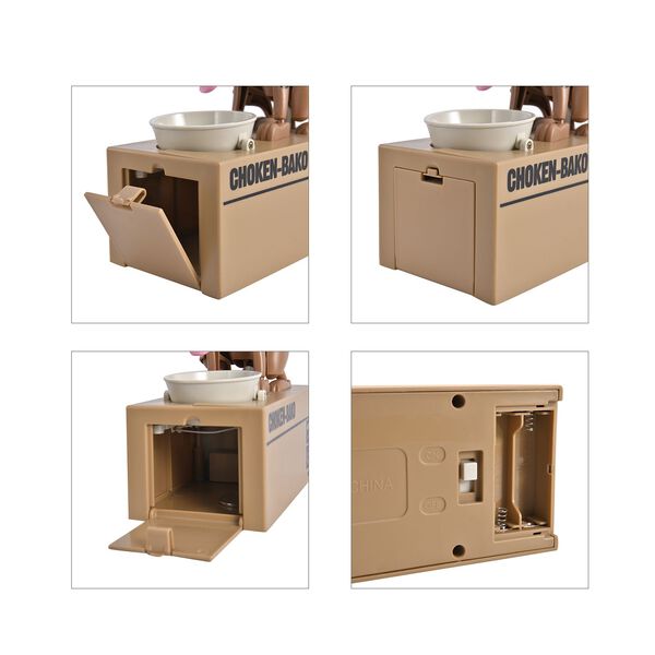 M&uuml;nzstehlende Hunde-Spardose, Braun image number 4