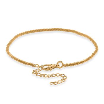 Funkel Armband, Messing Goldfarben ca. 19 cm