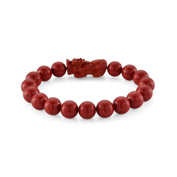 Rotes Zinnober Armband, 18 cm ca. 170.00 ct image number 2