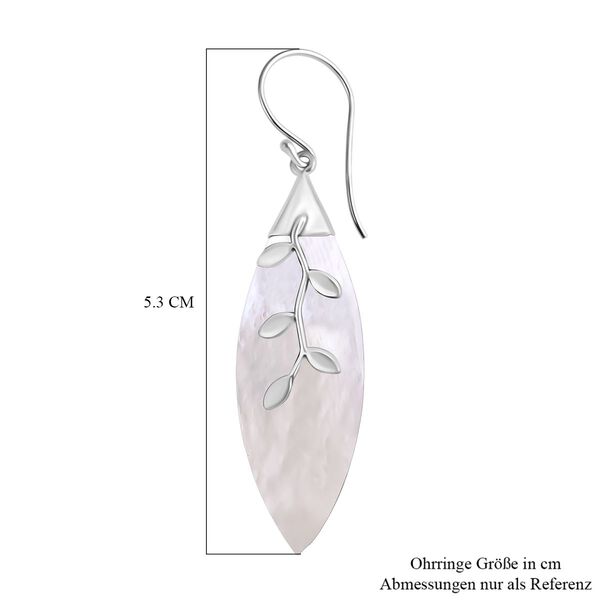 Perlmutt Ohrringe 925 Silber Standard image number 4