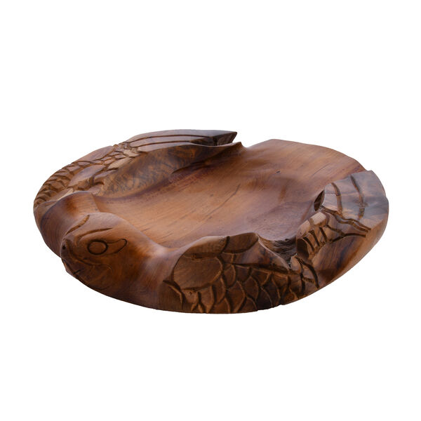 Bali Kollektion - handgefertigte Schildkr&ouml;ten-Schale aus Teakholz image number 2