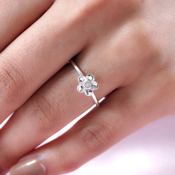 Floraler Diamant-Ring image number 3