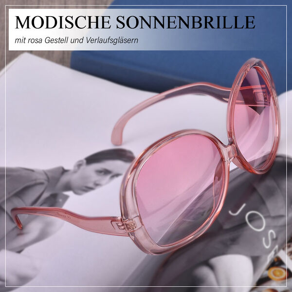 Sonnenbrille mit UV400-Schutz, rosa, Gl&auml;sergr&ouml;&szlig;e H6,8cm, Stegbreite 1,9cm, B&uuml;gell&auml;nge 13,5cm image number 2