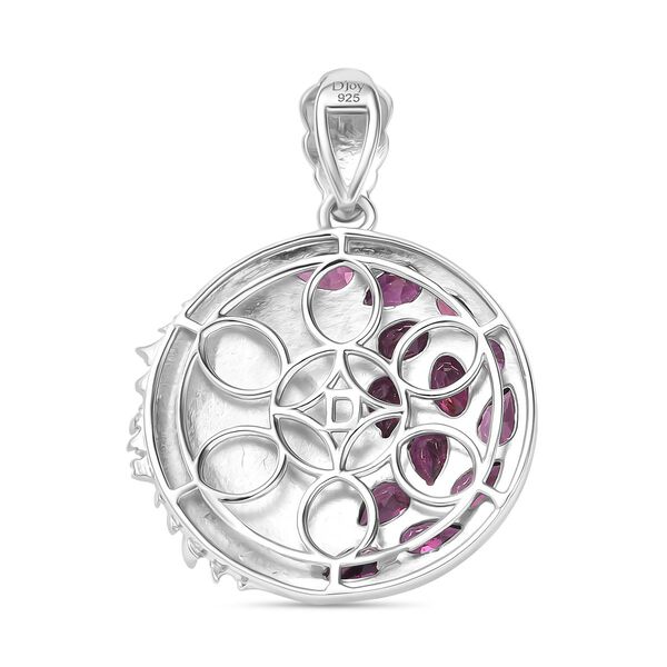 D'Joy Rhodolith Granat zweifarbiger Anh&auml;nger - 5,49 ct. image number 5