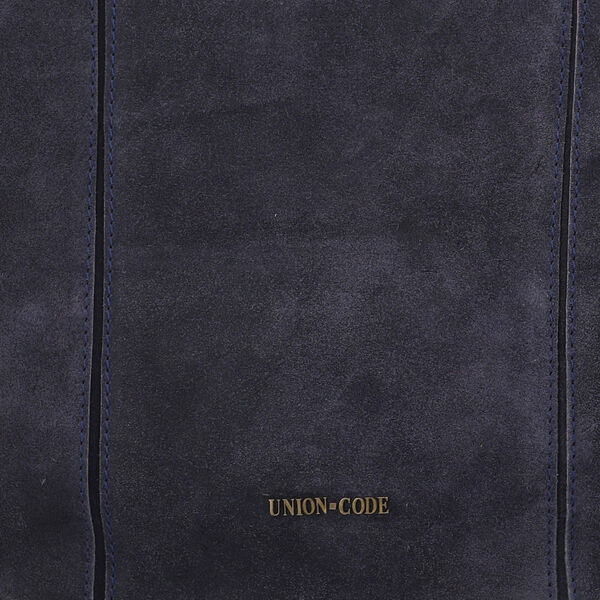 Hobo Tasche aus 100% echtem Leder, Größe 40,6x12,7x33 cm, Dunkelblau image number 7