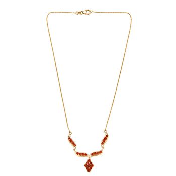 Blaze Feuer Opal Halskette ca. 45 cm 925 Silber 750 Gelbgold Vermeil ca. 1.78 ct