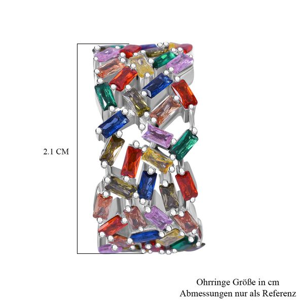 LUSTRO STELLA Mehrfarbige Zirkonia-Ohrringe - 9,48 ct. image number 4