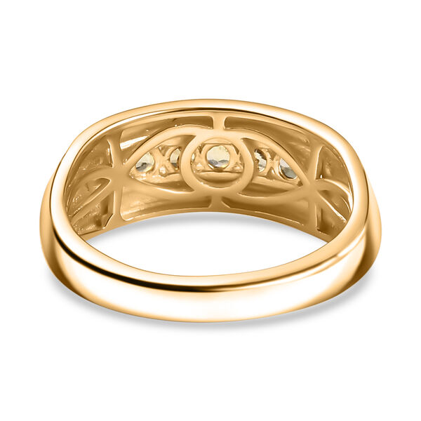 AA Natürlicher goldener Tansanit Ring - 0,57 ct. image number 6