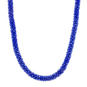 Blauer Magie Farbe Kristall Halskette ca. 50 cm + 5 cm Extender Standard