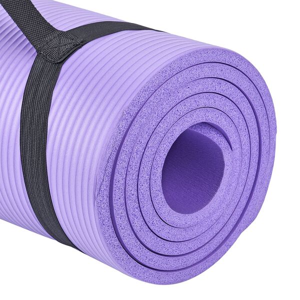 SOUL SMART - NBR Yoga Matte mit Riemen, Lila image number 9