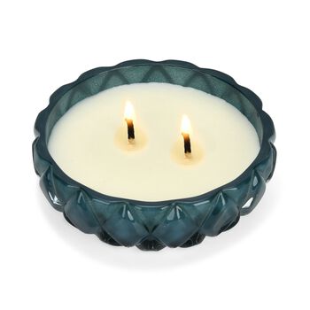 The 5th Season: Premium Kollektion Duftkerze im orientalischem Glas, 20h Brenndauer, Petrol