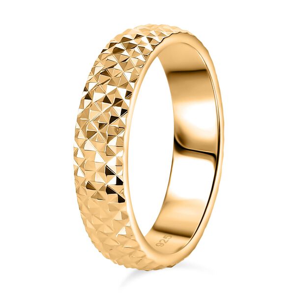 Designer-Stil-Ring mit Diamantschliff-Muster image number 5