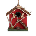 Handgefertigtes Vogelhaus aus Naturholz und MDF