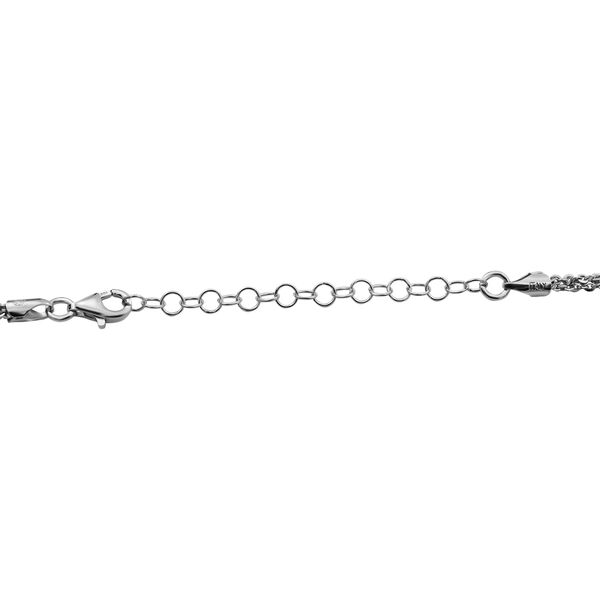 Mehrlagige Ankerkette, 925 Silber rhodiniert image number 4