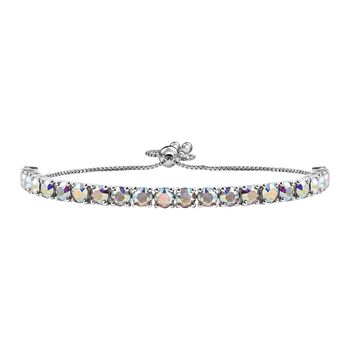 J Francis gefertigt mit SWAROVSKI- AB Swarovski Kristall 19cm Armband