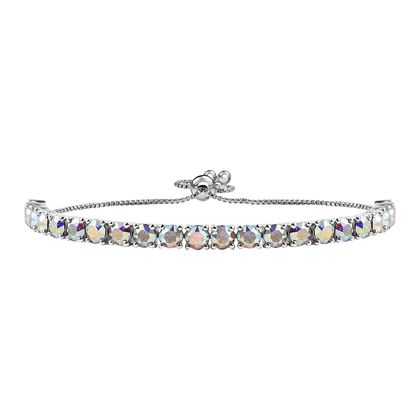 J Francis gefertigt mit SWAROVSKI - AB Kristall Armband ca. 19 cm 925 Silber rhodiniert