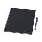 Smartnote - wiederverwendbares Notizbuch B5, Stift und Radiergummi, Schwarz