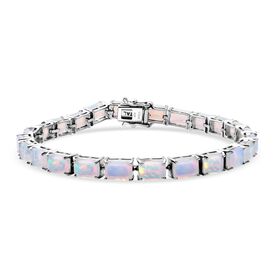 D'Joy AA Natürlicher, äthiopischer Welo Opal Armband ca. 19 cm 925 Silber rhodiniert ca. 14,55 ct.