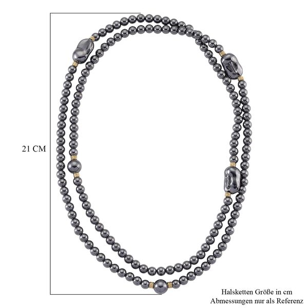 Terahertz Halskette ca. 40 cm Reiner Edelstahl Standard gelb vergoldet ca. 300.00 ct image number 5