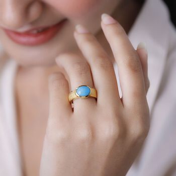 Amerikanischer nat&uuml;rlicher Sleeping Beauty T&uuml;rkis-Ring - 1,44 ct.