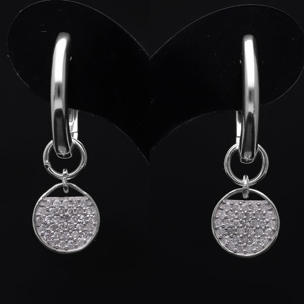 2er Set- Gelber Diamant-Anhänger mit 50cm Kette und Ohrringe - 0,48 ct. image number 6