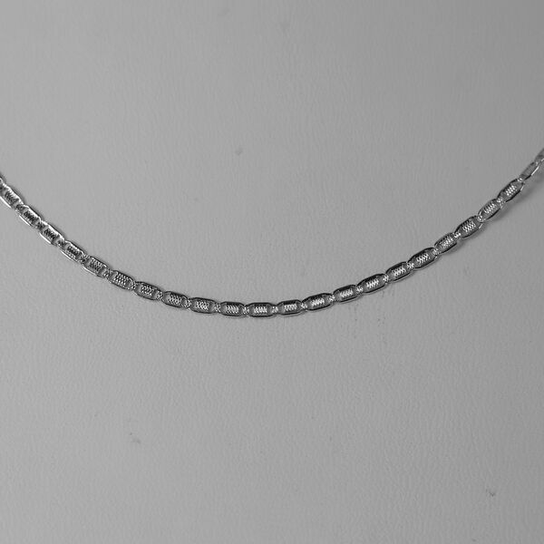 VALENTINO DESIGN 925 Silber rhodiniert Halskette ca. 45 cm ca. 2,62g image number 1