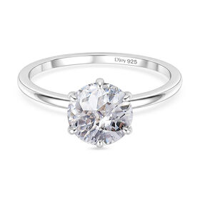 D'Joy Moissanit Ring, 925 Silber rhodiniert - 1,77 ct.