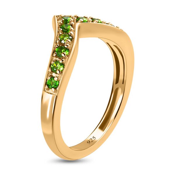 AA nat&uuml;rlicher Chromdiopsid-Ring - 0,43 ct. image number 5