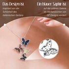 GP Italian Garden Collection- mehrfarbiger Diamant und Kanchanburi blauer Saphir-Anhänger mit Kette- 0.50 ct. image number 2