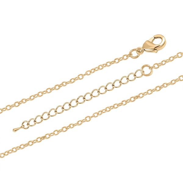 Wei&szlig;er Kristall Halskette, ca. 50 cm, vergoldet image number 4