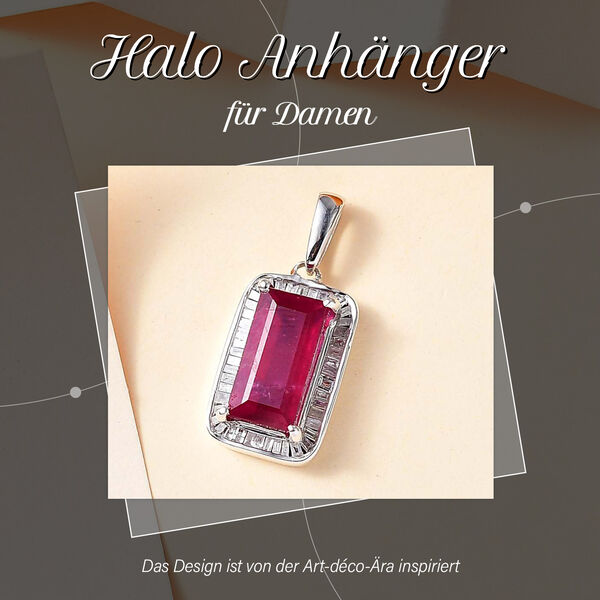 Afrikanischer Rubin und Diamant-Anhänger - 4,50 ct. image number 2