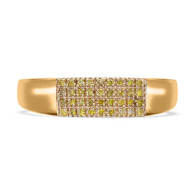 Gelber Diamant-Ring - 0,20 ct.