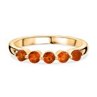 D'Joy AA Salamanca Feueropal Ring 925 Silber 750 Gelb Vergoldet (Größe 17.00) ca. 0,41 ct