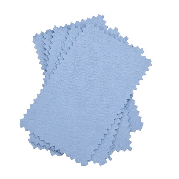 4-lagige Schmuckbox aus Samt mit 10 Silberputzt&uuml;chern, 23,8&times;17&times;14,2 cm, T&uuml;rkisblau image number 9