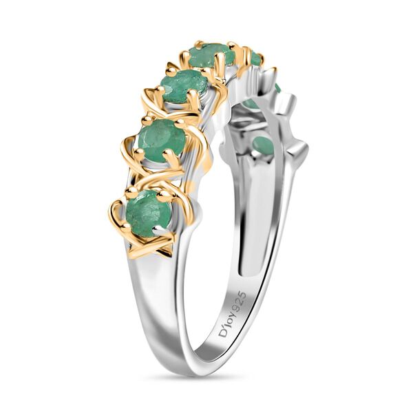 D’Joy zweifarbiger Socoto Smaragd Ring - 0,80 ct. image number 4