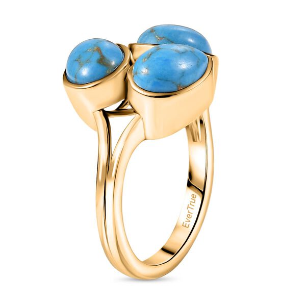 EverTrue blauer T&uuml;rkis Ring - 4 ct. image number 5