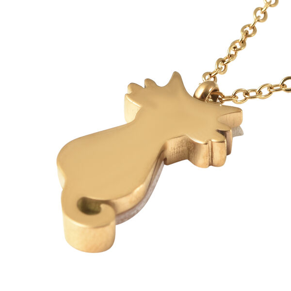 Wei&szlig;e Perlmutt-Halskette, 40 cm, Edelstahl image number 5