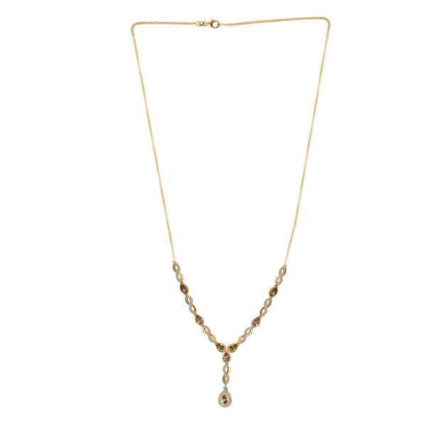 AAA Turkizit und Zirkon Halskette, 45 cm - 4,57 ct. image number 2