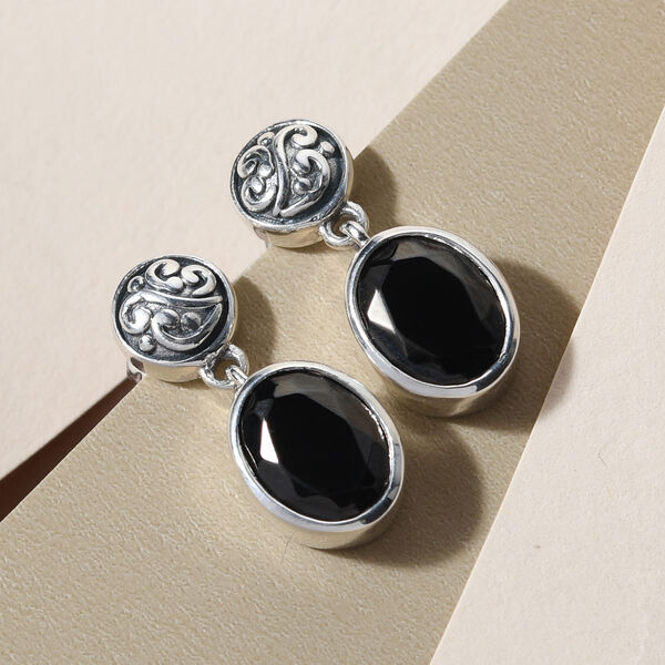 Elite Schungit-Ohrringe, 925 Silber ca. 2,43 ct image number 1