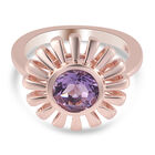Rosa Amethyst-Ring, 925 Silber Roségold (Größe 16.00) ca. 1,19 ct image number 0