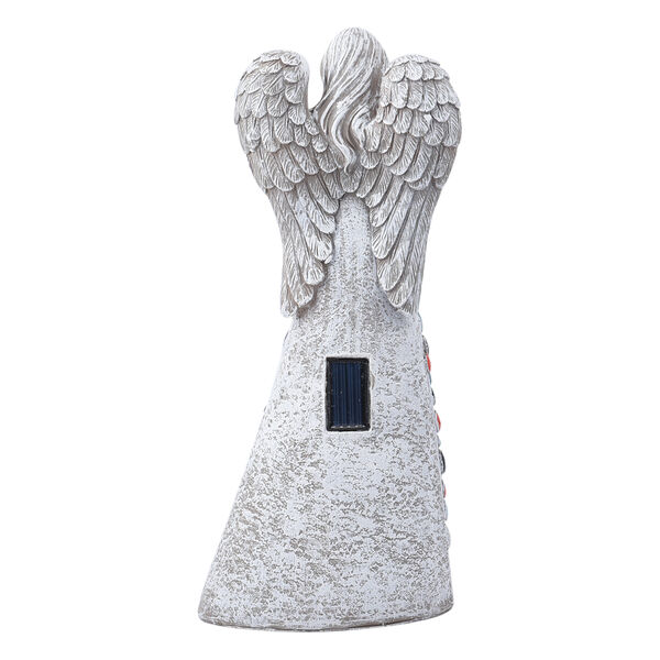 Solarleuchte - Engel, Gr&ouml;&szlig;e 8x9x36,5 cm, Grau und Mehrfarbig image number 4