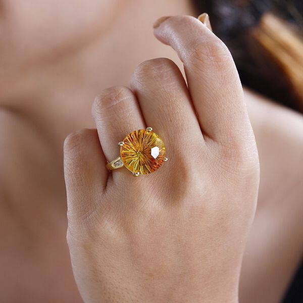 Sphaleros Quarz und Zirkon Ring - 14,44 ct. image number 3