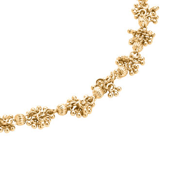 Gelb Halskette ca. 52 cm + 5 cm Extender, ca. 38,50g