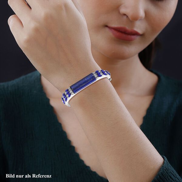 Lapislazuli, blauer Kristall Armreif, ca. 18 cm image number 3