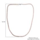 Weiße Süßwasser Perle Halskette ca. 60 cm 925 Silber rhodiniert image number 3
