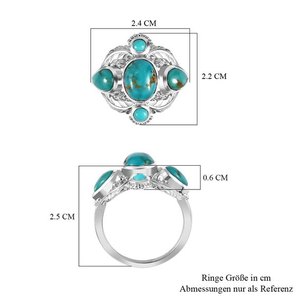 Sierra Nevada Türkis Ring - 3,97 ct. image number 6