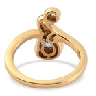 Tansanit und Zirkon Ring 925 Silber vergoldet  ca. 0,65 ct image number 5