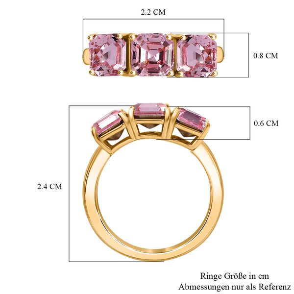 J Francis gefertigt mit SWAROVSKI- Rosa Swarovski Kristall Ring image number 7