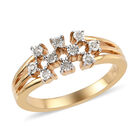Diamant Ring 925 Silber vergoldet  ca. 0,05 ct image number 3