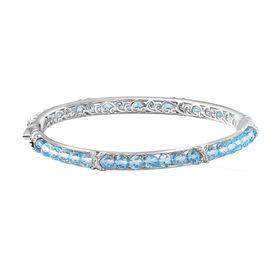 Himmelblauer Topas-Armreif, 19cm - 18,49 ct.